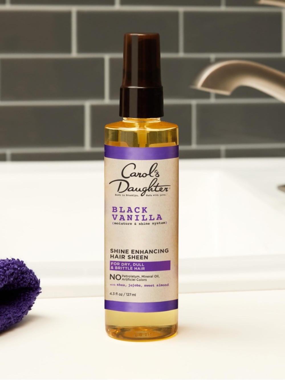 Carol's Daughter Black Vanilla Shine Enhancing Hair Sheen - Purple